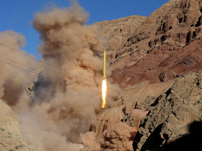 Испытание баллистической ракеты в Иране, март 2016 года