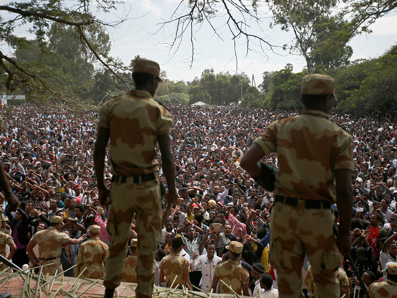 Около 245 человек были задержаны по подозрению в причастности к беспорядкам в центральной части Эфиопии