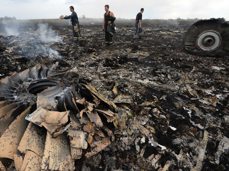 Boeing 777 авиакомпании Malaysia Airlines, выполнявший рейс MH17 из Амстердама в Куала-Лумпур, был сбит 17 июля 2014 года над территорией Донецкой области