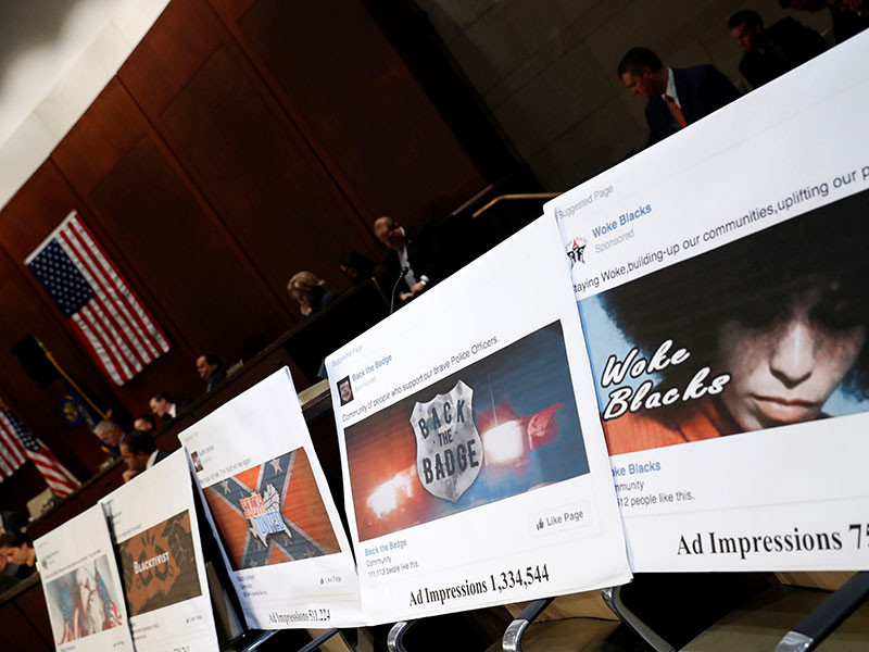 Конгресс США опубликовал подборку "российской политической рекламы", призванной дезинформировать американцев