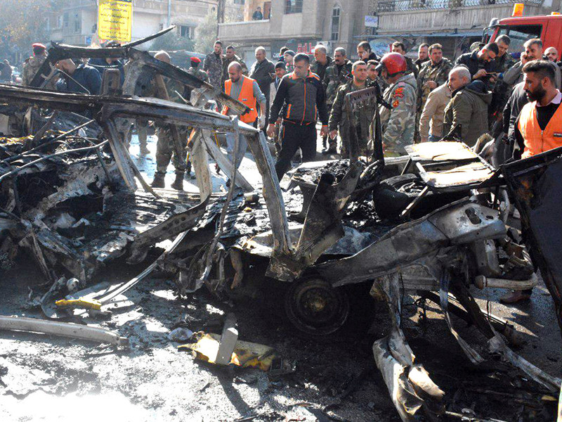 Взрыв в автобусе в сирийском городе Хомс: восемь погибших, 16 раненых

