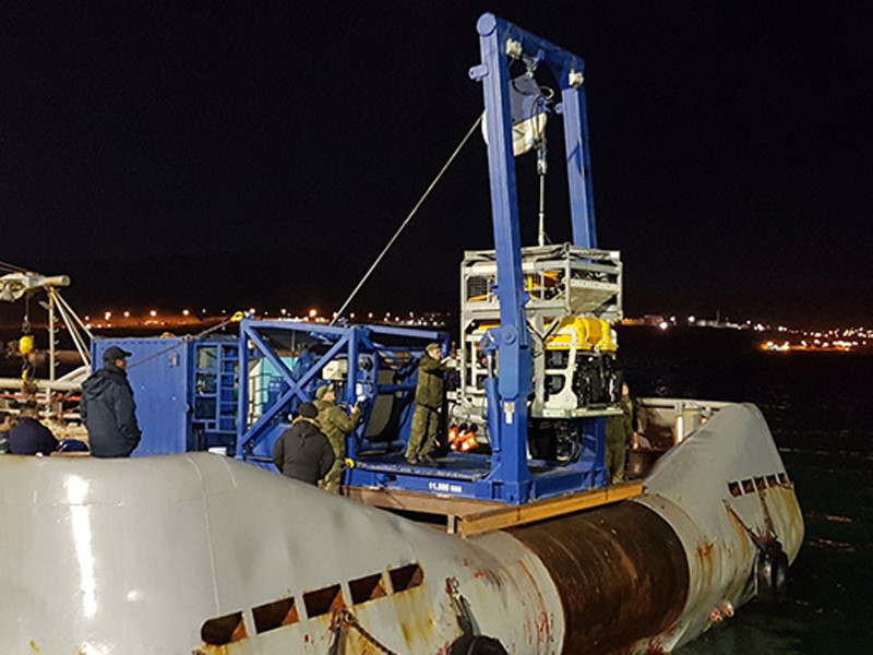 Российский телеуправляемый подводный аппарат "Пантера плюс" исследует у берегов Аргентины объект, похожий на исчезнувшую более месяца назад подводную лодку "Сан-Хуан"