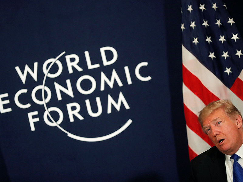 26 января Дональду Трампу предстоит выступить с речью на происходящем в Давосе Всемирном экономическом форуме