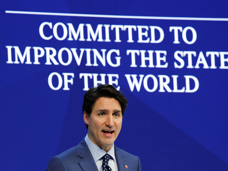 На Всемирном экономическом форуме в Давосе канадский премьер-министр Джастин Трюдо выступил в защиту гендерного и социального равенства за несколько дней до планируемого выступления президента США Дональда Трампа
