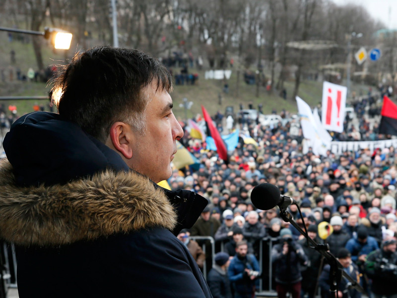 Саакашвили провел в Киеве очередной марш против Порошенко