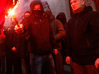 Киевские неонацисты разрисовали офис Россотрудничества, а завтра якобы хотят поджечь его