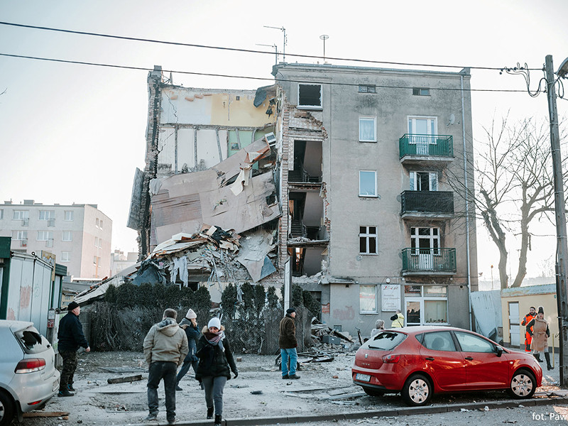 В польском городе Познань произошел взрыв газа в жилом доме