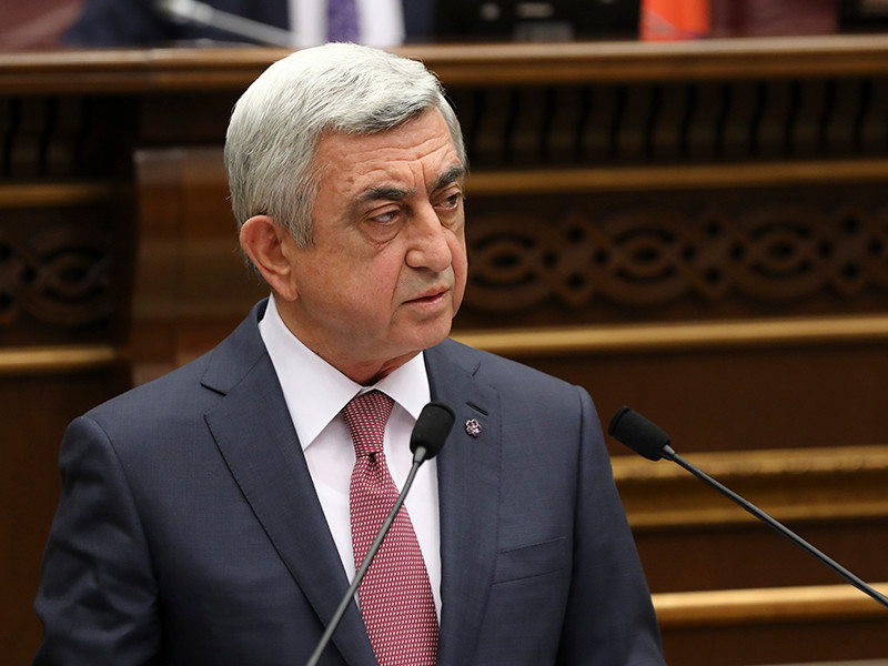 Серж Саргсян, назначенный на пост премьера-министра Армении 17 апреля, объявил об отставке