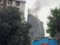В Баку потушили второй за день пожар в небоскребе Trump Tower
