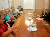 Москальковой сразу по прибытии в Киев организовали встречу с задержанными на Украине моряками судна "Норд"