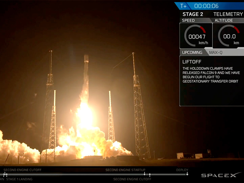 Ракета Falcon 9 успешно вывела на орбиту канадский спутник
