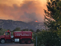 Природный пожар в округе Йоло, штат Калифорния