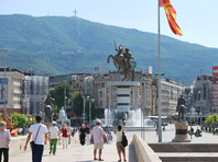 Площадь Македония в Скопье