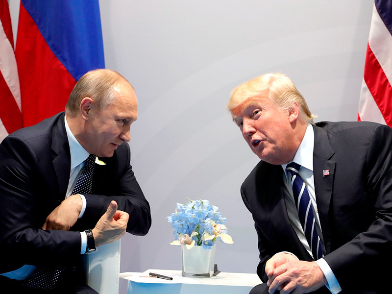 Владимир Путин и Дональд Трамп, 7 июля 2017 года


