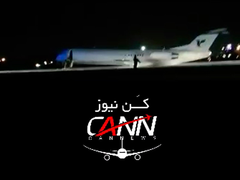 В аэропорту Ирана загорелся самолет со 100 пассажирами на борту