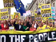 Миллион британцев вышли на марш в Лондоне за новый референдум по Brexit
