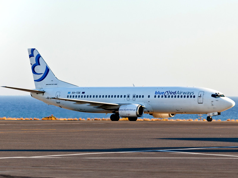 Boeing 737-400 греческой авиакомпании Bluebird Airway