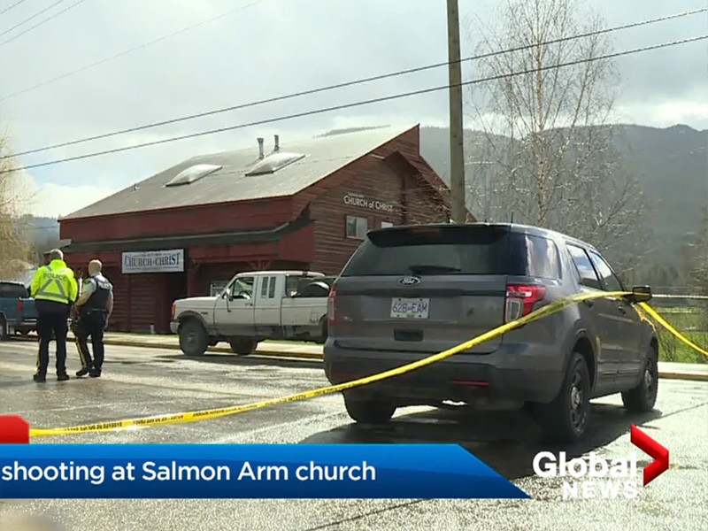 Один человек погиб и один получил ранения в результате стрельбы в церкви в канадском городе Сэлмон-Арм (провинция Британская Колумбия)