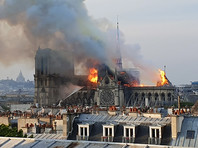 Пожар в соборе Парижской Богоматери начался вечером 15 апреля, его удалось полностью потушить лишь утром следующего дня