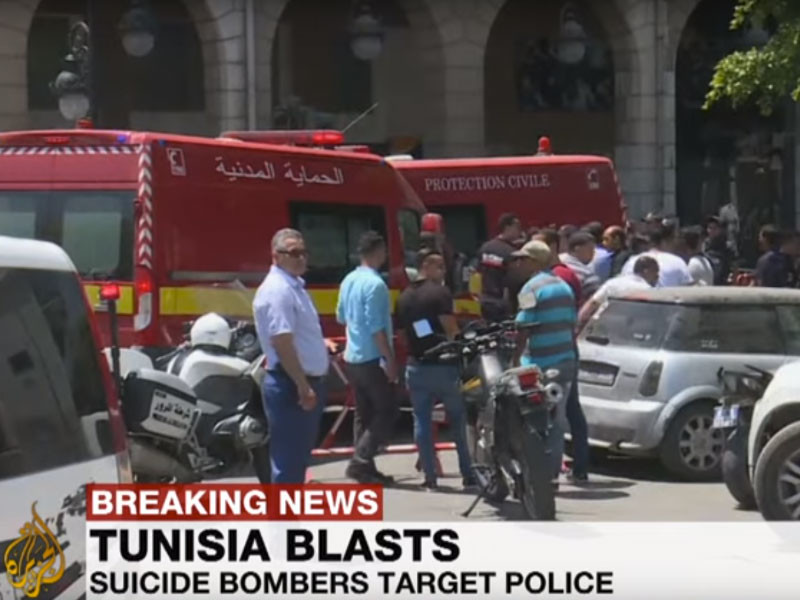 Двое смертников устроили взрывы в столице Туниса, есть пострадавшие