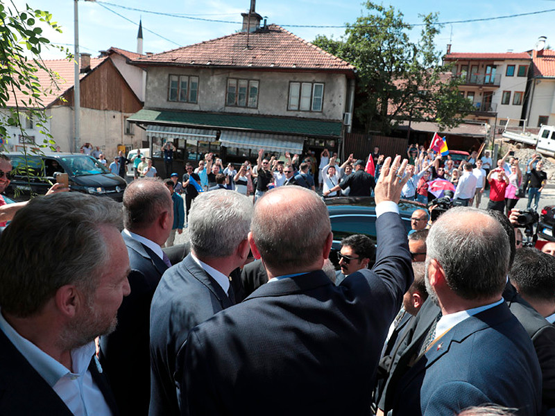 Реджеп Тайип Эрдоган в Боснии и Герцеговине, 8 июля 2019 года