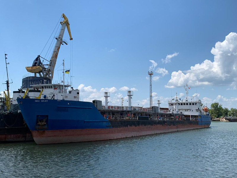 Танкер Neyma, который недавно сменил название на Nika Spirit, задержали, когда он под флагом России вошел в порт Измаил в Одесской области