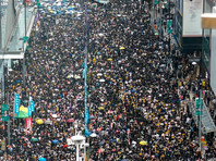 В Гонконге началась новая антиправительственная акция протеста в центре города
