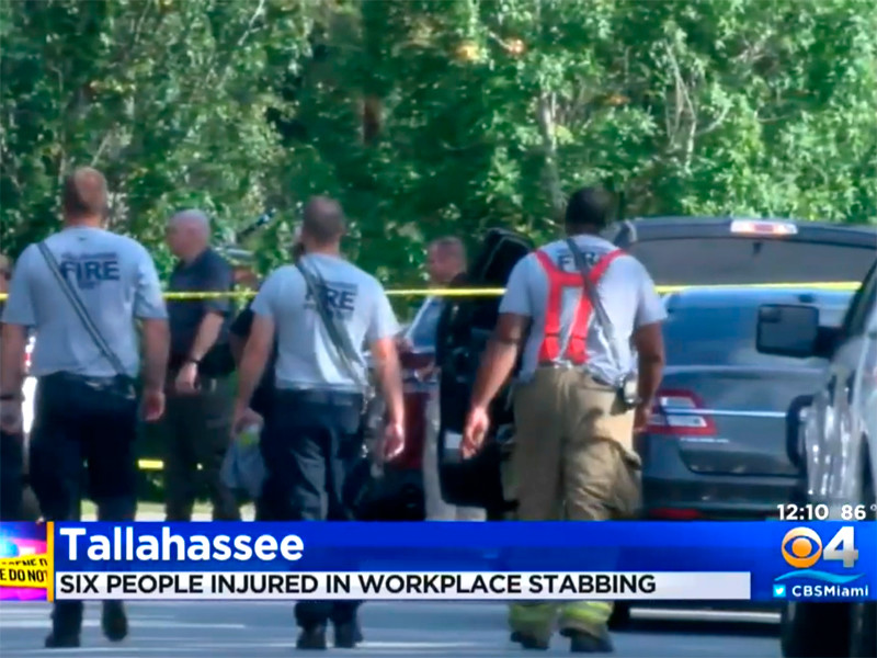 Во Флориде мужчина ранил ножом 5 сослуживцев после ссоры на рабочем месте