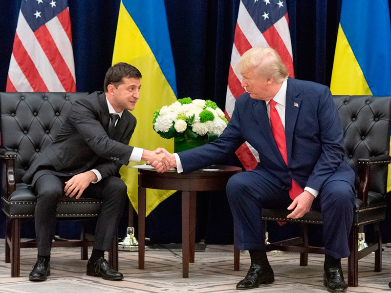 Дональд Трамп и Владимир Зеленский, 25 сентября 2019 года