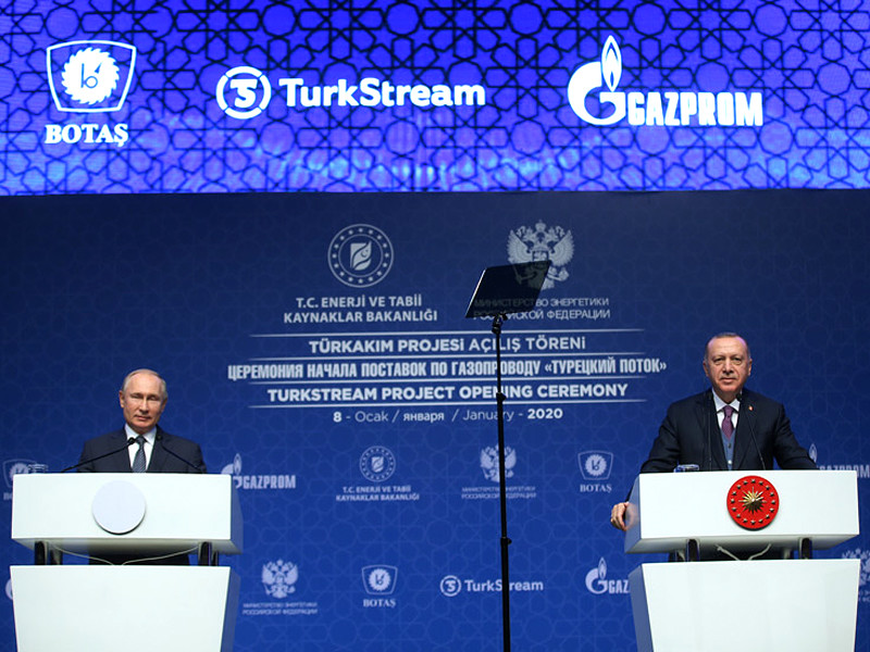 Президенты России и Турции Владимир Путин и Тайип Эрдоган в среду официально открыли газопровод "Турецкий поток"