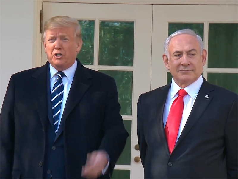 Дональд Трамп и Биньямин Нетаньяху, 27 января 2020 года 