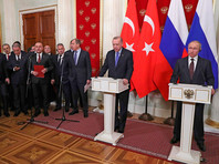 5 марта в Москве состоялись переговоры, на которых президенты РФ и Турции Владимир Путин и Тайип Эрдоган согласовали введение режима прекращения огня и ряд других мер, нацеленных на урегулирование ситуации в сирийской провинции Идлиб

