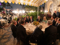 Дональд Трамп и Жаир Болсонару во время рабочего ужина в Палм-Бич, 7 марта 2020 года
