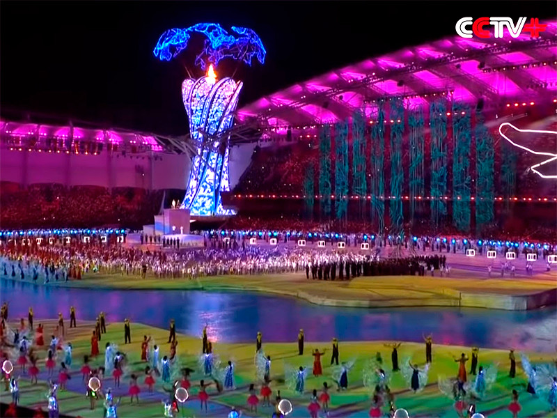 Церемония открытия Всемирных военных игр в Ухане, октябрь 2019 года
