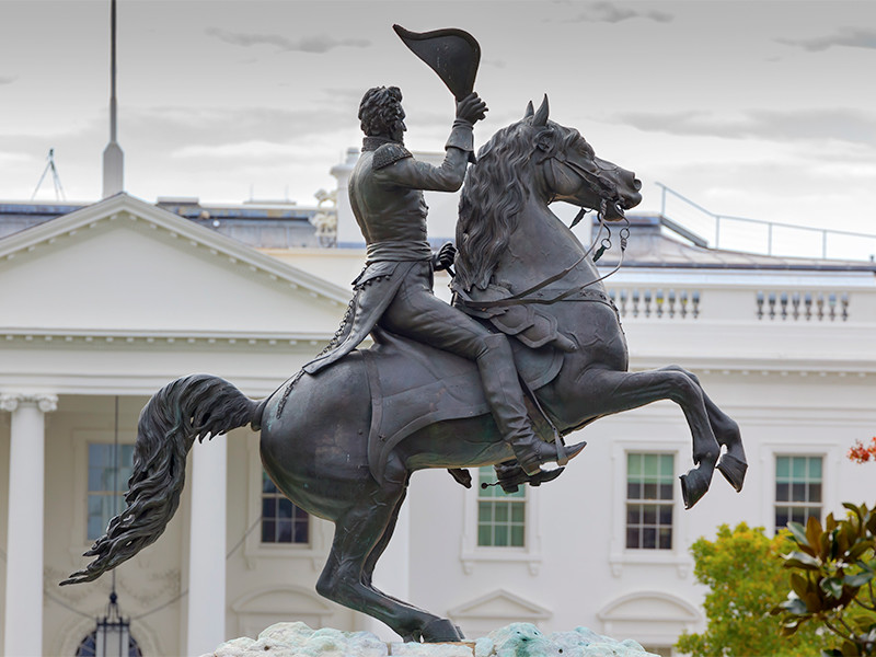 Повредившим статую президента Джексона в Вашингтоне предъявили обвинения в попытке уничтожения федеральной собственности
