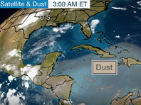 Спутники Национального аэрокосмического агентства США (NASA) зафиксировали облако пыли в Северной Африке еще 13 июня