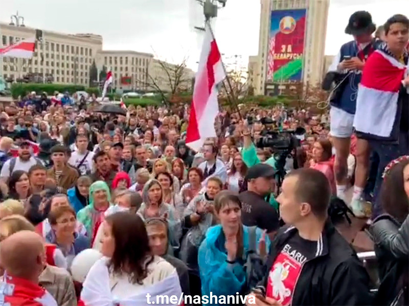 Минск, площадь Независимости, 25 августа 2020 года
