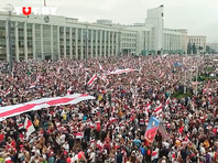 Противники Лукашенко проводят шествие в центре Минска
