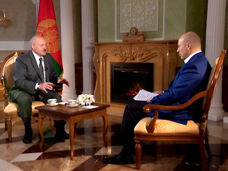 Александр Лукашенко 5 августа дал интервью украинскому журналисту Дмитрию Гордону