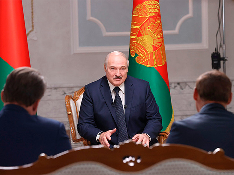Александр Лукашенко 8 сентября 2020 года дал интервью представителям ведущих российских СМИ