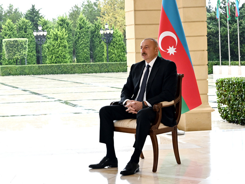 Алиев назвал гарантии вывода армянских сил из Карабаха условием прекращения огня