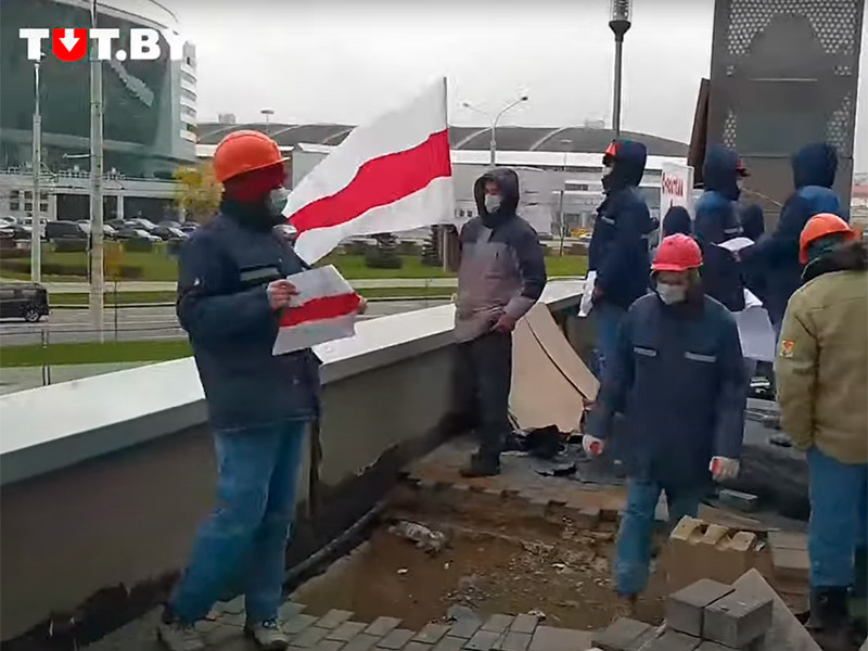 В Белоруссии начались акции протеста в первый день "национальной забастовки"