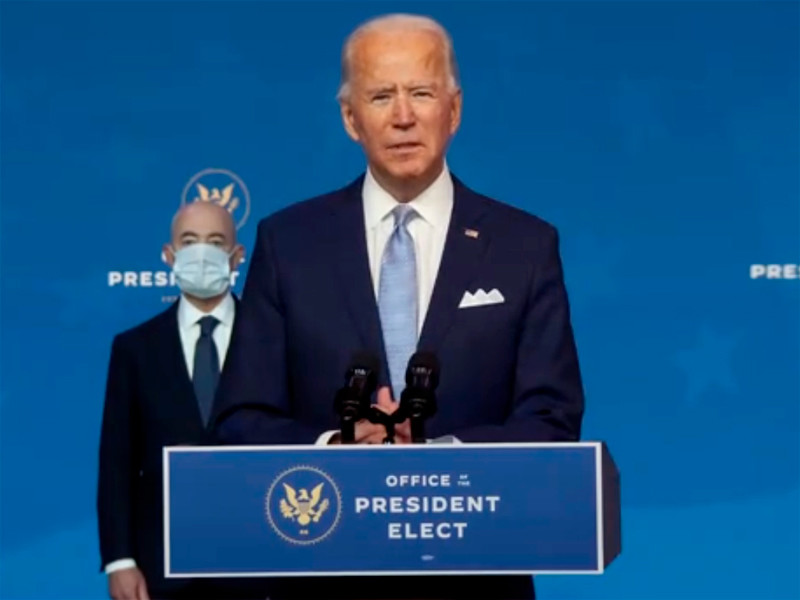 Кандидат в президенты США демократ Джо Байден во вторник лично объявил о ключевых назначениях в его администрацию