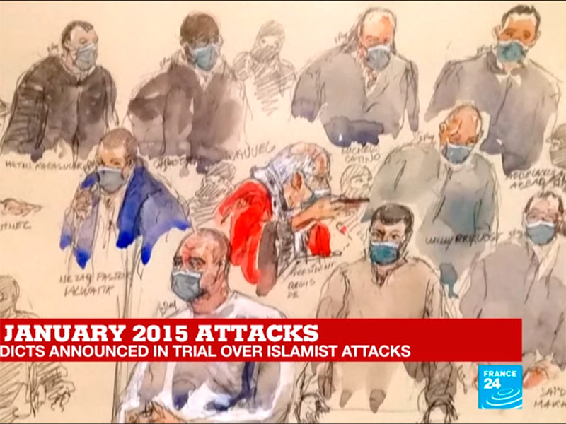Во Франции вынесен приговор соучастникам нападения на редакцию Charlie Hebdo