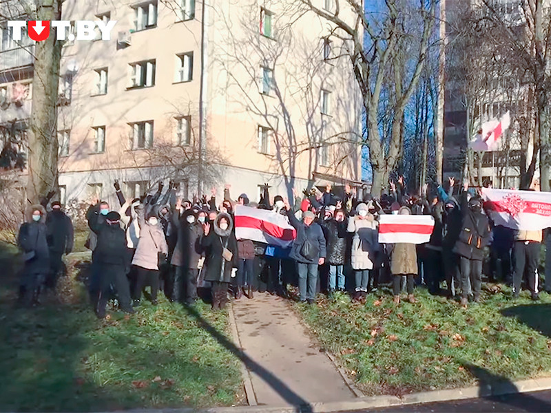 В отдаленных от центра районах Минска прошел "Марш воли"