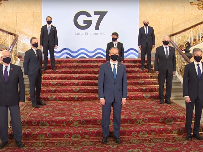 Главы МИД "большой семерки" (G7) заявили о дестабилизирующих действиях России и нарушениях прав человека в стране