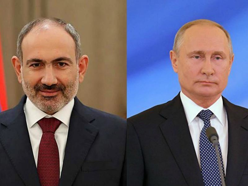 Никол Пашинян и Владимир Путин провели телефонные переговоры по поводу очередного обострения ситуации в Армении