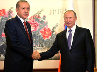 Постепенная отмена продовольственного эмбарго обсуждалась на встрече президента России Владимира Путина и его турецкого коллеги Тайипа Эрдогана