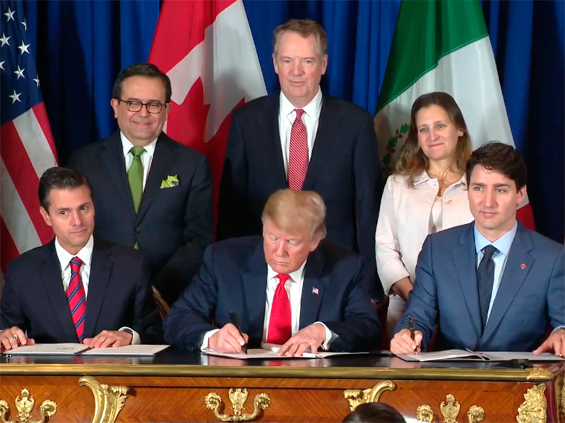 США, Канада и Мексика подписали новое торговое соглашение
