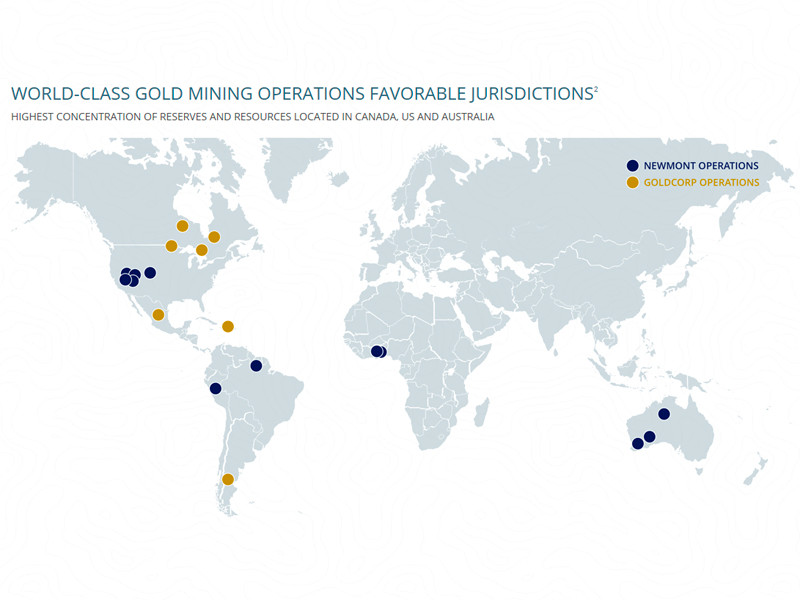 Американская Newmont и канадская Goldcorp сливаются и образуют крупнейшего золотодобытчика в мире